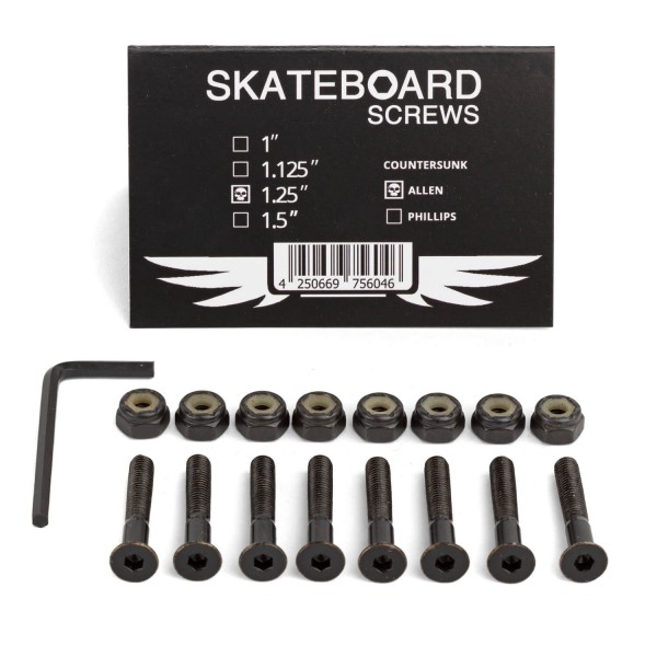 1,25" Skateboarding Skateboard Hardware 1 1/4" Kreuz Schrauben Montage Set 