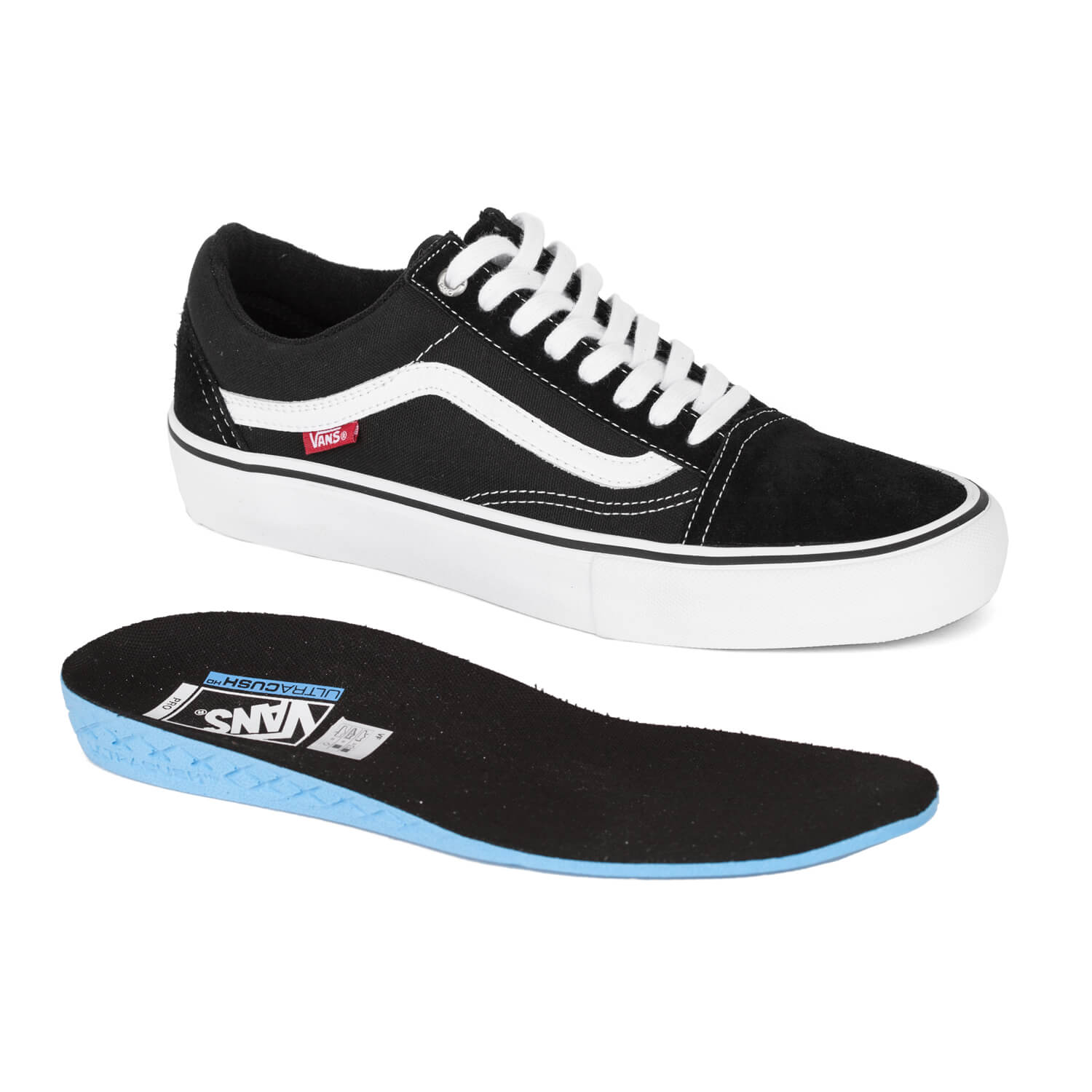 Vans Old Skool Pro Skate Schuhe Black White Optimierte Skate Version